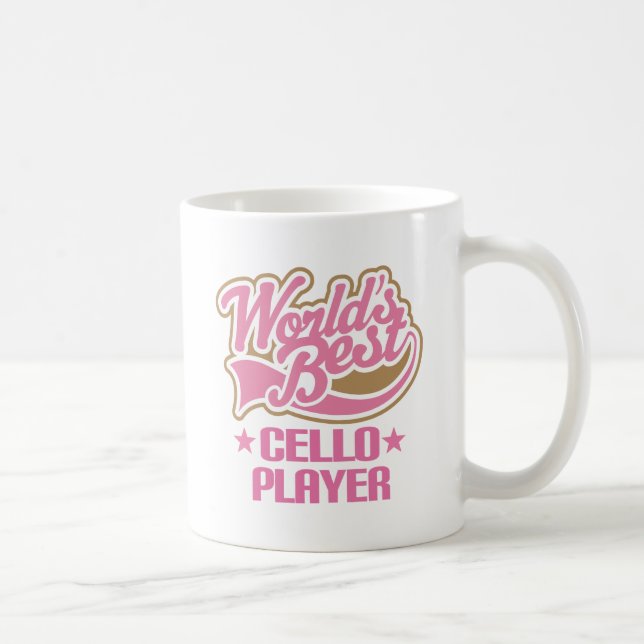 Worlds Best Cello Player Gift Coffee Mug (Right)