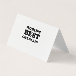 WORLD'S BEST CHAPLAIN BUSINESS CARD