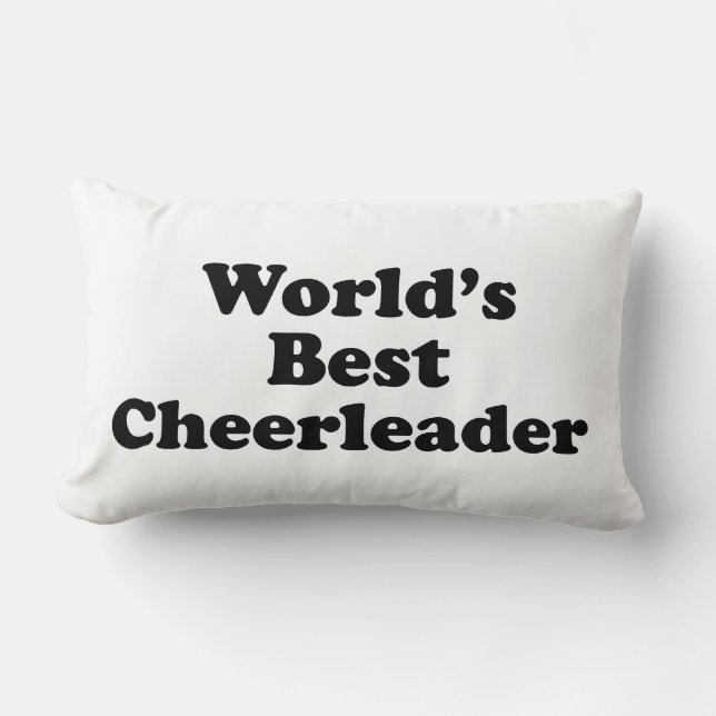 World's Best Cheerleader Lumbar Pillow (Front)