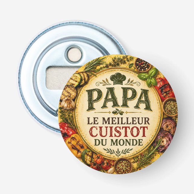 World's Best Chef Dad Bottle Opener (Front)