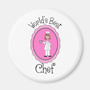 World's Best Chef - Female - Gifts and Tees Magnet
