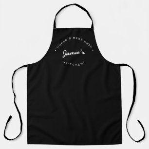World's Best Chef Modern Typography Personalized Apron