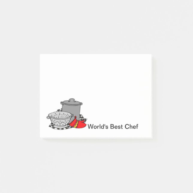 World's Best Chef Post-it Notes (Front)