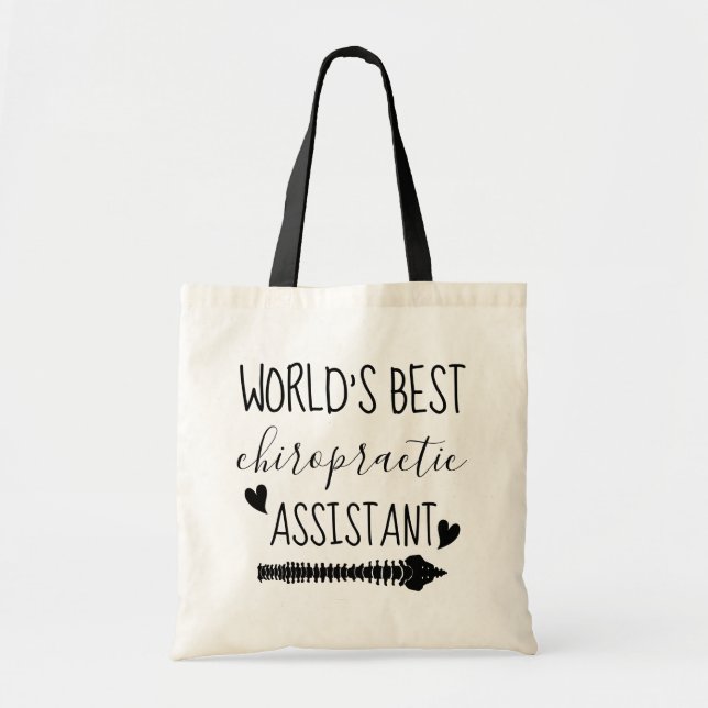World's Best ChiropractIc Assistant Tote Bag (Front)