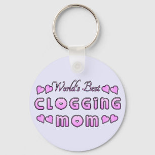 World's Best Clogging Mom Keychain