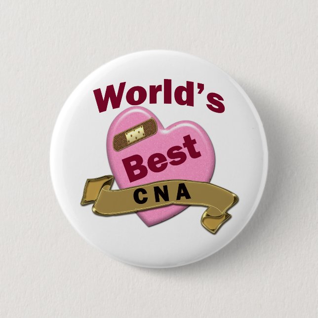 World's Best CNA 2 Inch Round Button (Front)