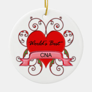 World's Best CNA Ceramic Ornament