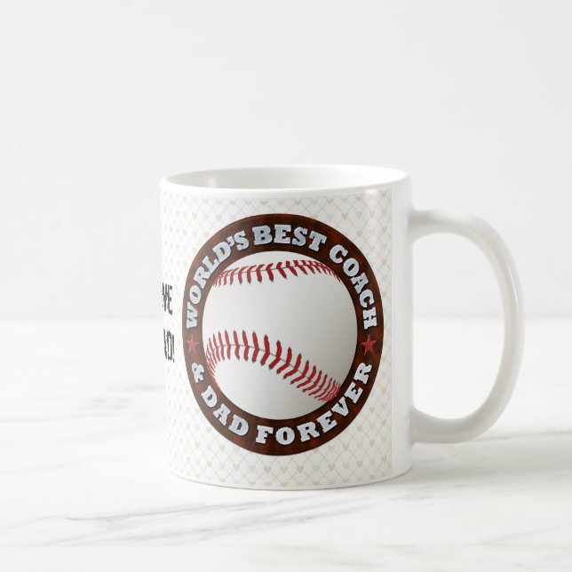 World's Best Coach & Dad 1 Mug (Right)