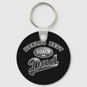 World's Best Coach & Dad Keychain