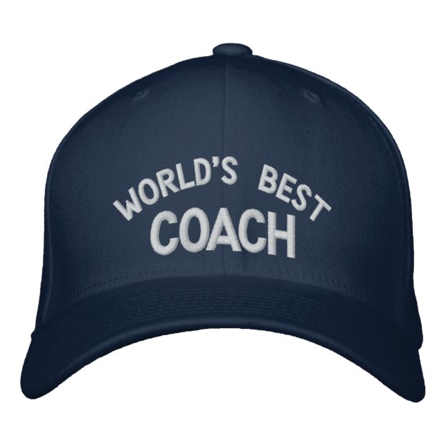 World's Best  Coach Embroidered Hat (Front)