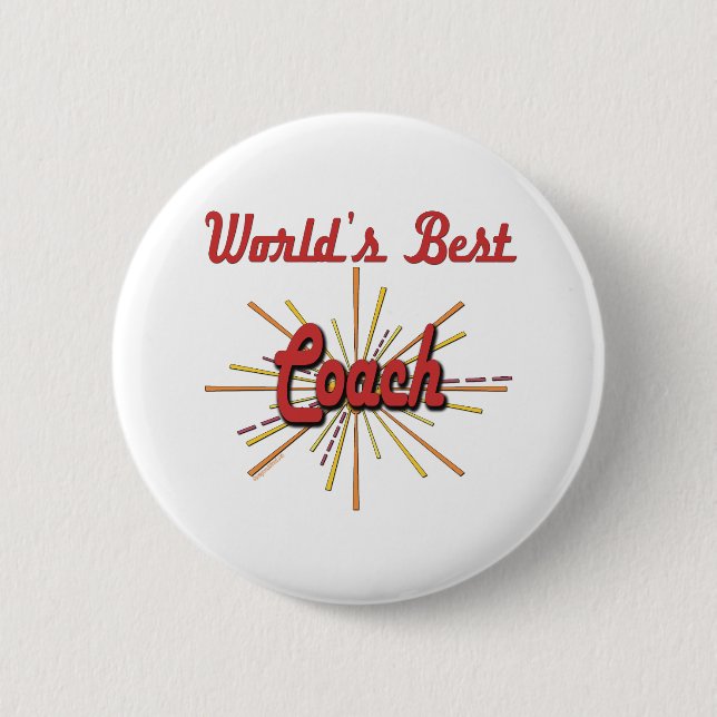 World's Best Coach Gifts 2 Inch Round Button (Front)