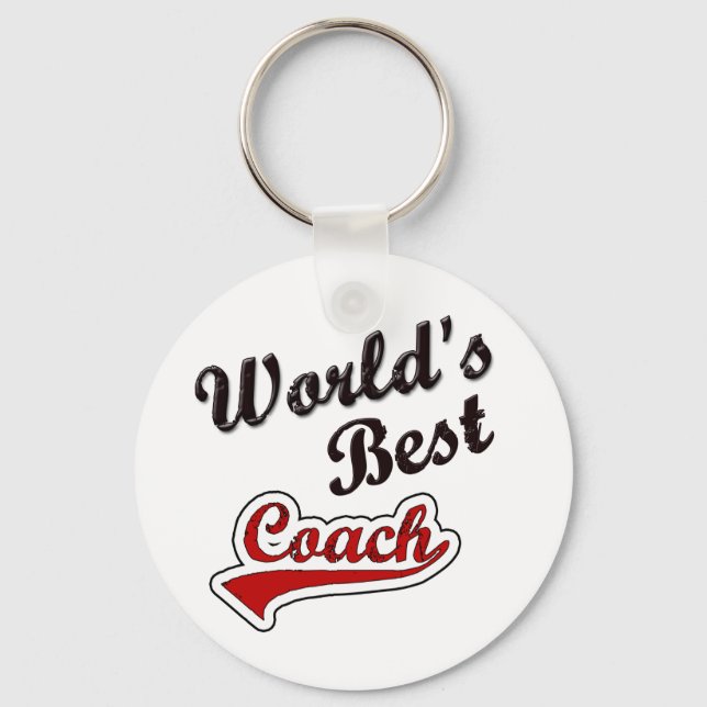 World's Best Coach Keychain (Front)