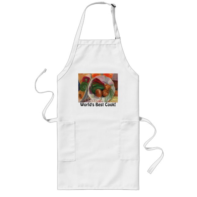 World's Best Cook! Long Apron (Front)