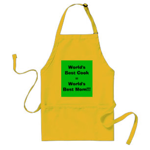 World's Best Cook=World's Best Mom!!! Standard Apron