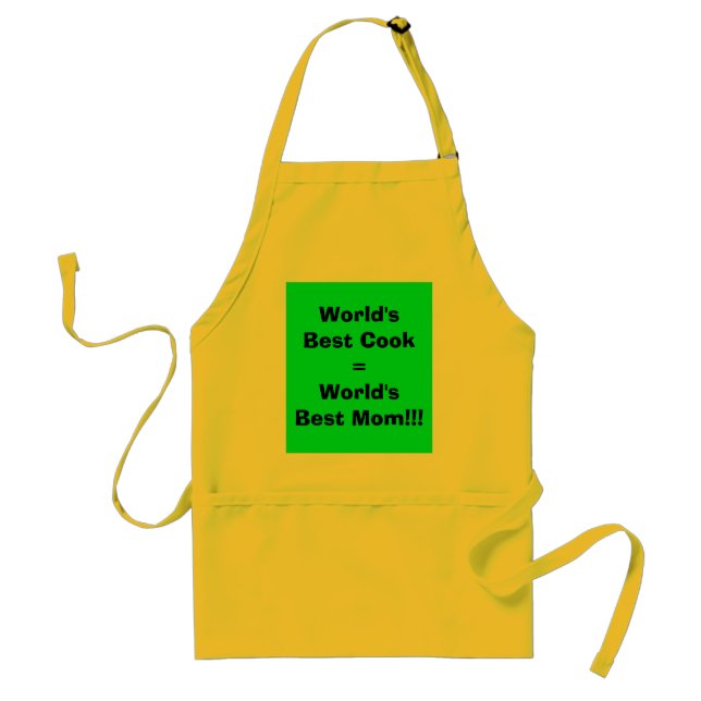World's Best Cook=World's Best Mom!!! Standard Apron (Front)