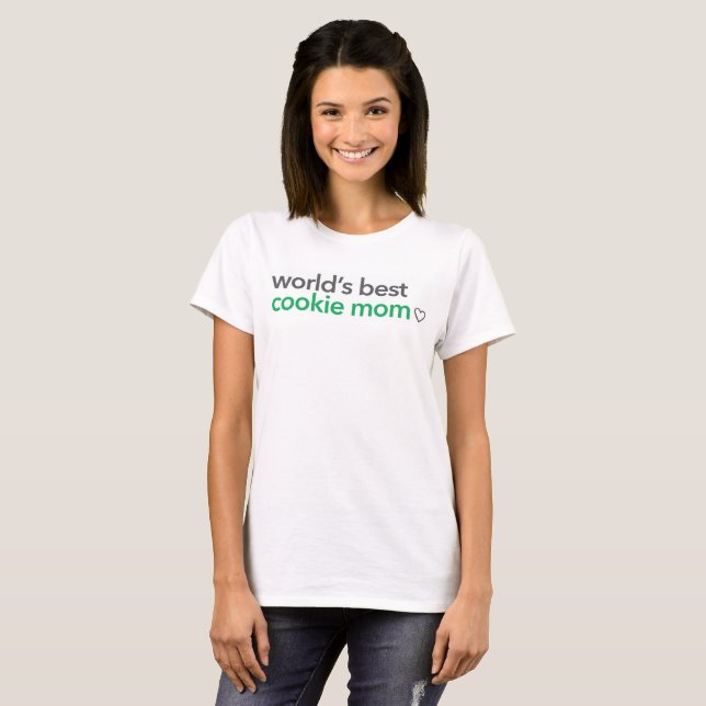 World's Best Cookie Mom T-Shirt (Front Full)