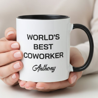 World's Best Coworker Custom Name Personalized Mug