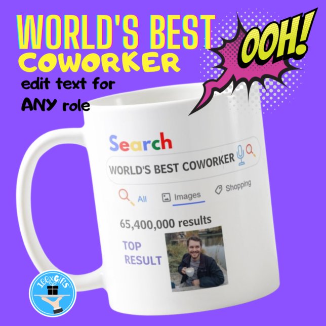WORLD'S BEST COWORKER - Funny Image Search Results Coffee Mug (Creator Uploaded)