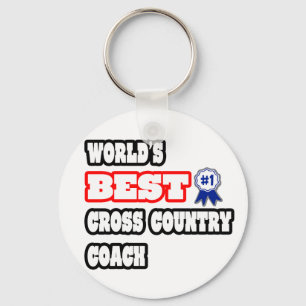 World's Best Cross Country Coach Keychain