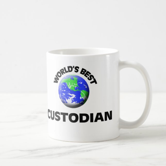 World's Best Custodian Coffee Mug (Right)