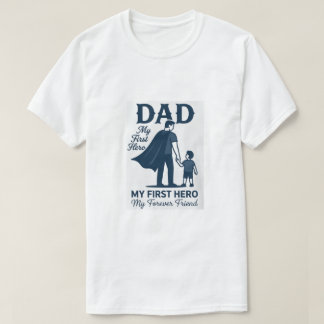 World's Best Dad 2026 – My First Hero Father's Day T-Shirt