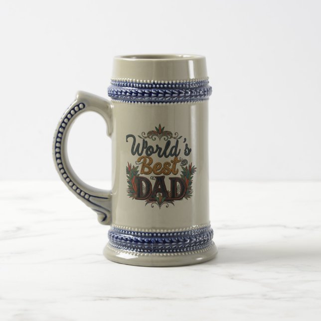 World's Best Dad 22 oz Stein (Left)