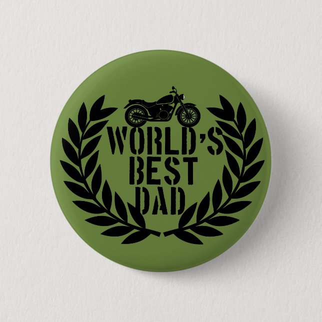 World's Best Dad  2 Inch Round Button (Front)
