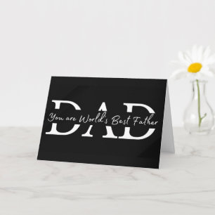  World's Best Dad – A Card of Appreciation