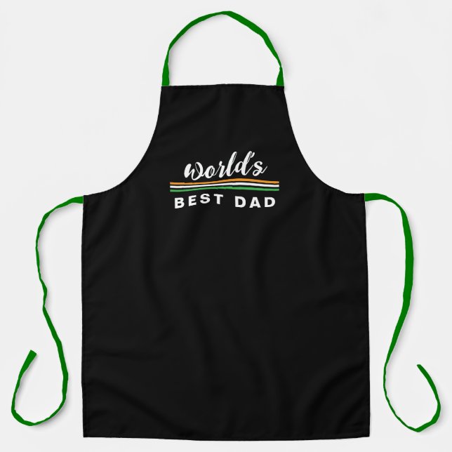 World's Best Dad Apron - Throw Back (Front)