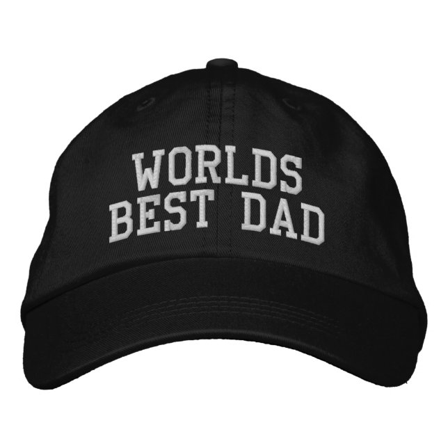 Worlds Best Dad brodé Casquette de baseball (Devant)