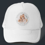 World's Best Dad By Par Classic Simple Photo Trucker Hat<br><div class="desc">This simple and classic design is composed of serif typography and add a custom photo. "World's Best Dad By Par" encircles the frame.</div>