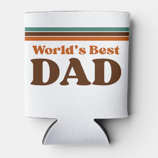 World's Best Dad  Can Cooler (Front)