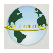 "World's Best Dad" Canvas Print