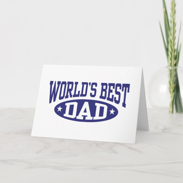 World's Best Dad Card (Front)
