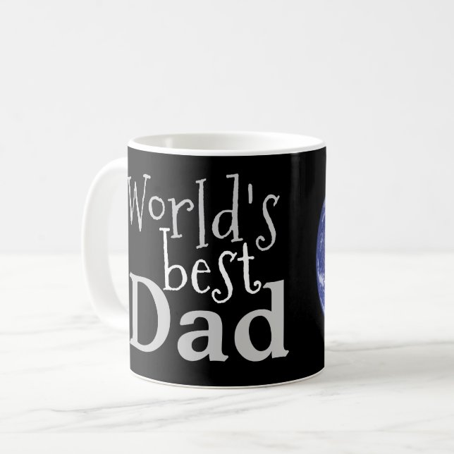 World's best dad coffee mug (Front Left)