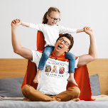 Worlds Best Dad Custom Family Photo Collage T-Shirt<br><div class="desc">Create a stylish and memorable gift for "The World's Best" Dad this Father's Day or any day! This custom t-shirt features a collage of three favourite family pictures of the kids designed as a modern and bold sans serif typography design. Personalize the custom text with the names of the children....</div>