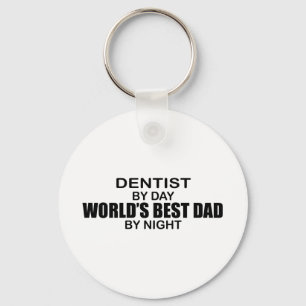 World's Best Dad - Dentist Keychain