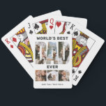 World's Best Dad Ever Custom 6 Photo Playing Cards<br><div class="desc">Deal a winning surprise with our World’s Best Dad Ever Custom 6 Photo Poker Cards. Add six favorite photos to create a fun, personalized deck that celebrates Dad in the most memorable way. Perfect for Father’s Day, birthdays, or just because a heartfelt gift he’ll love every time he plays.</div>