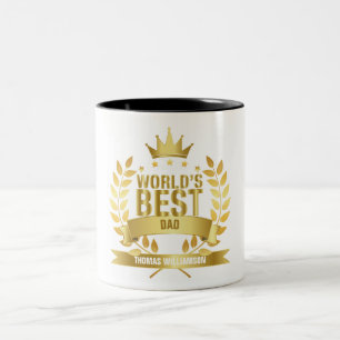 World's Best Dad, Father Two-Tone Coffee Mug