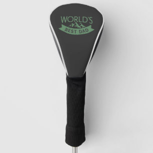 World's Best Dad Father's Day Green Golf Head Cover