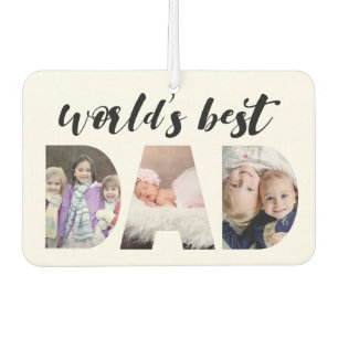 World's Best Dad   Father's Day Photo Air Freshener