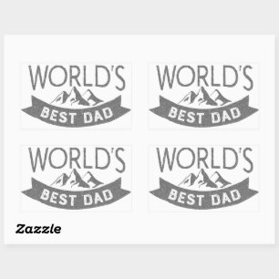 World's Best Dad Father's Day Sticker