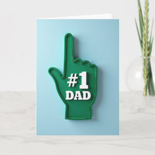 Worlds Best Dad Foam Hand Card