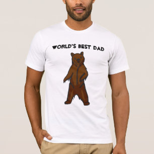World's Best Dad Grizzly Bear T-Shirt