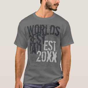 World's Best Dad Grunge Graffitti Text T-Shirt