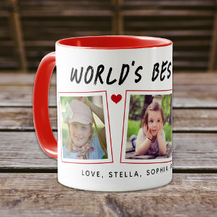 World's Best Dad Keepsake 3 Photo Mug
