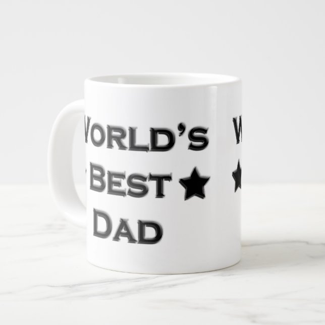 World's Best Dad Large Coffee Mug (Front Left)