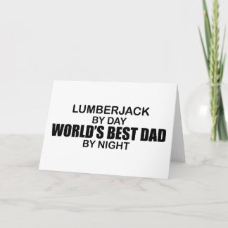 World's Best Dad - Lumberjack Card