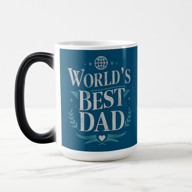 World's Best Dad Magic Mug (Left)