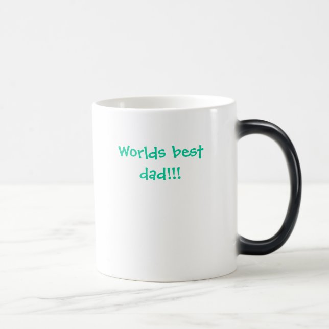 Worlds best dad!!! magic mug (Right)